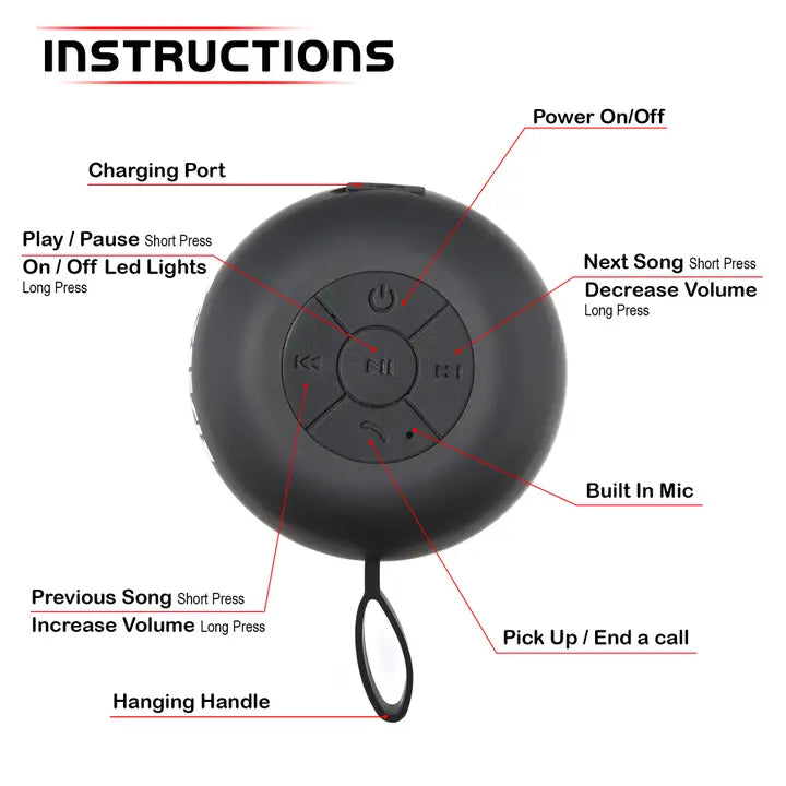 Bluetooth Shower Speaker