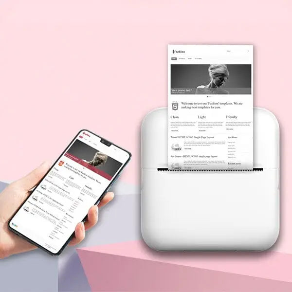 Mini Portable Inkless Thermal Printer For Phone Photos
