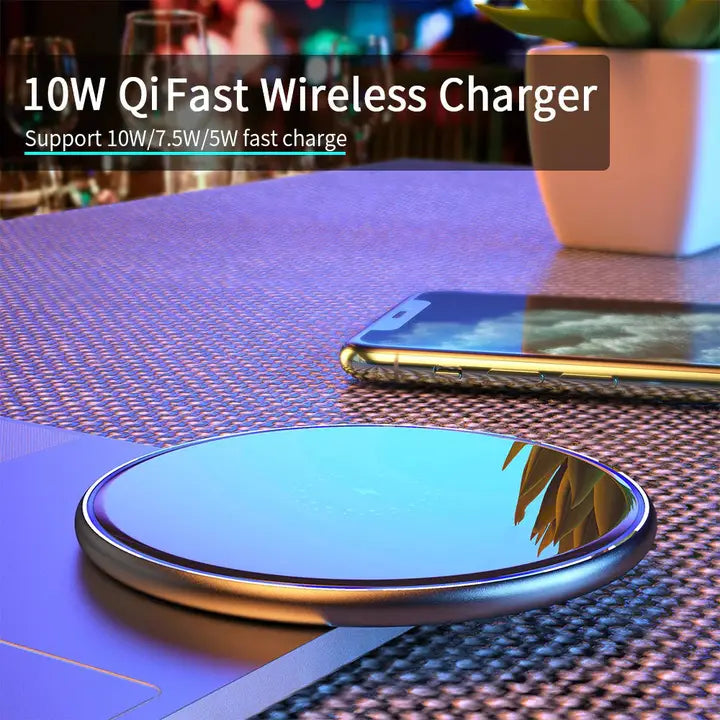 10W Fast Wireless Charger Charging Pad For Qi Enabled Device