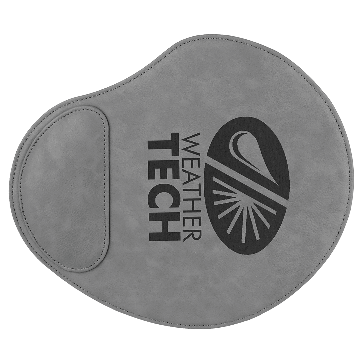 9" x 10 1/4" White Laserable Leatherette Mouse Pad